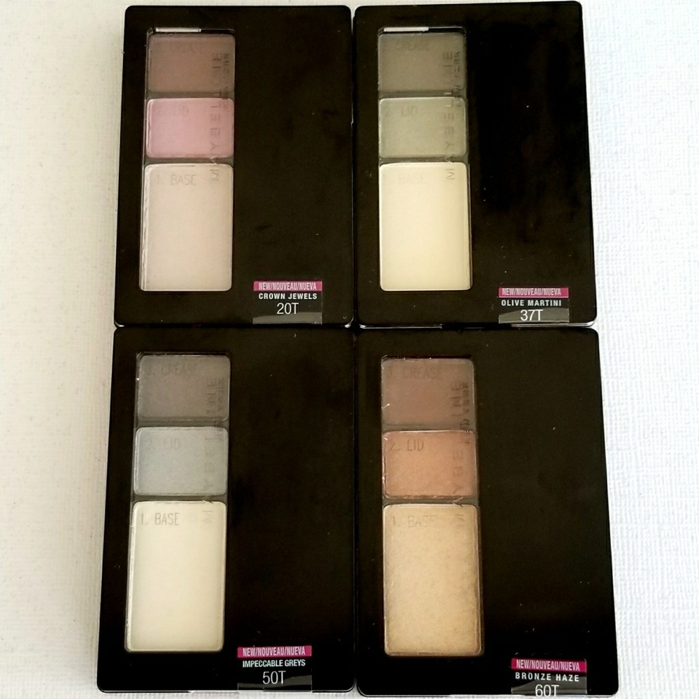 4x Maybelline Expert Wear Eyeshadow Trio